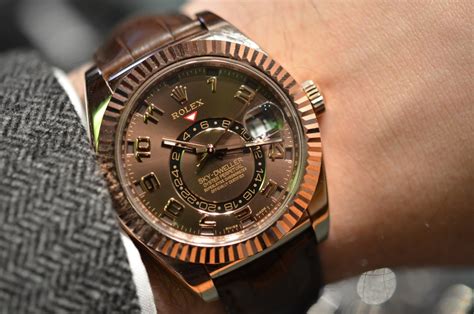 rolex sky dweller brown strap|Rolex Sky-Dweller straps.